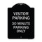 Signmission Visitor Parking Visitor Parking 30 Minute Parking Heavy-Gauge Alum Sign, 24" x 18", BS-1824-22727 A-DES-BS-1824-22727 - alternate 1